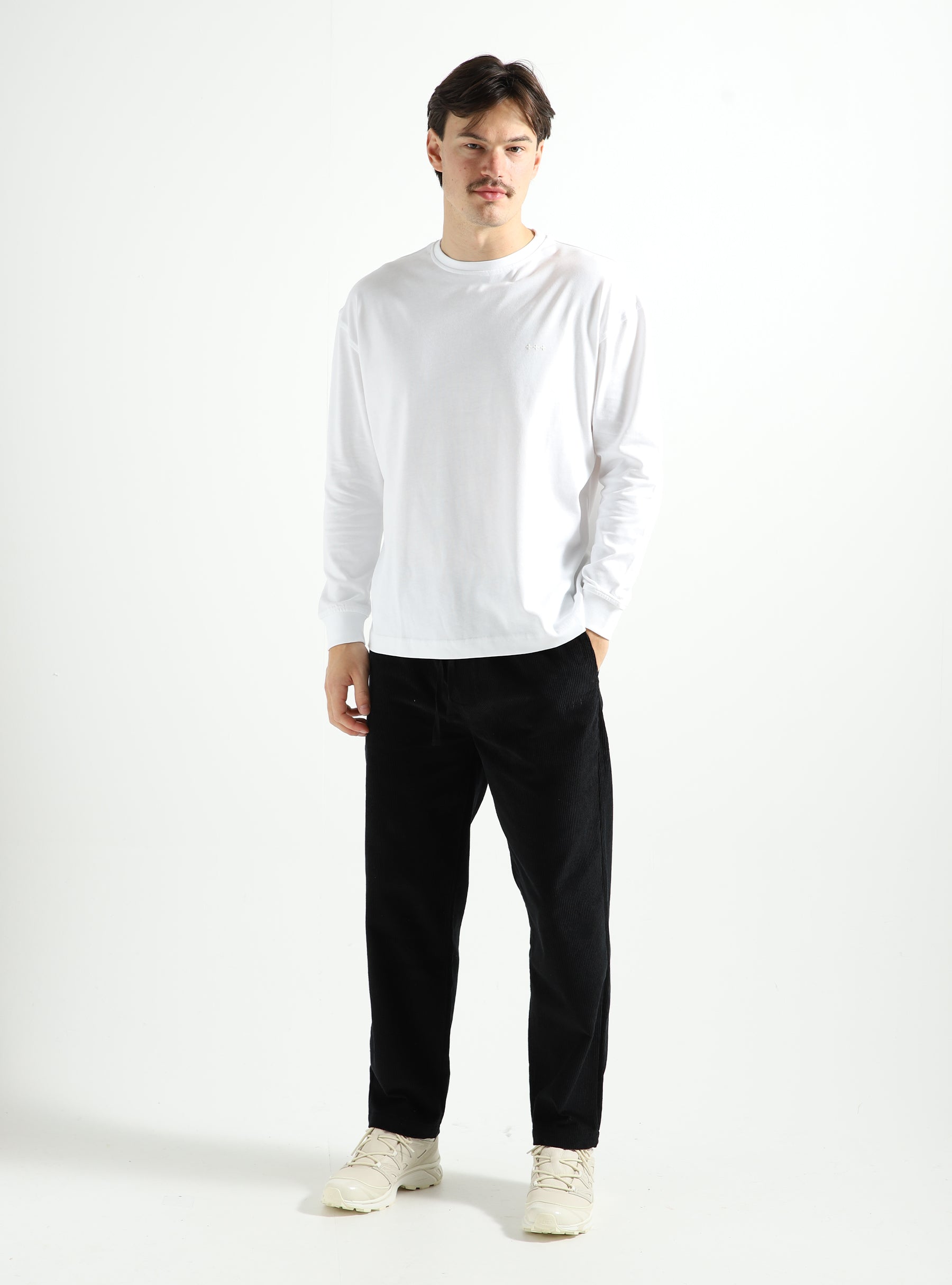 Quality Blanks QB605 Loose Longsleeve White