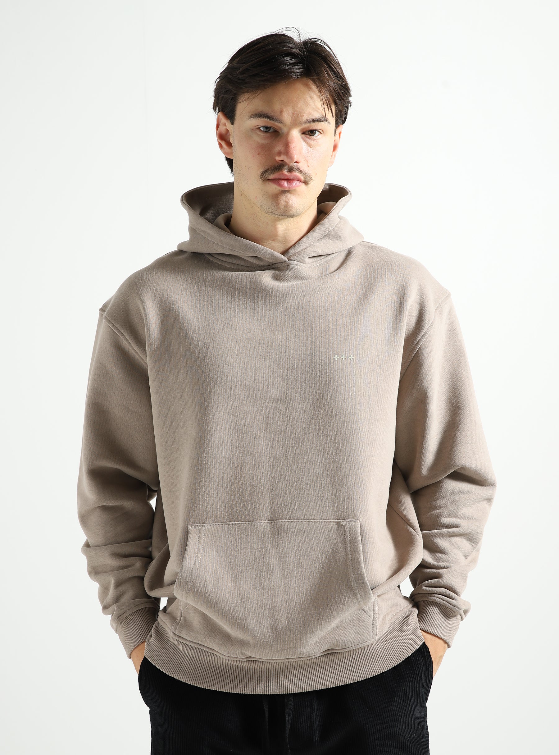 Quality Blanks QB935 Loose Hoodie Deep Funghi