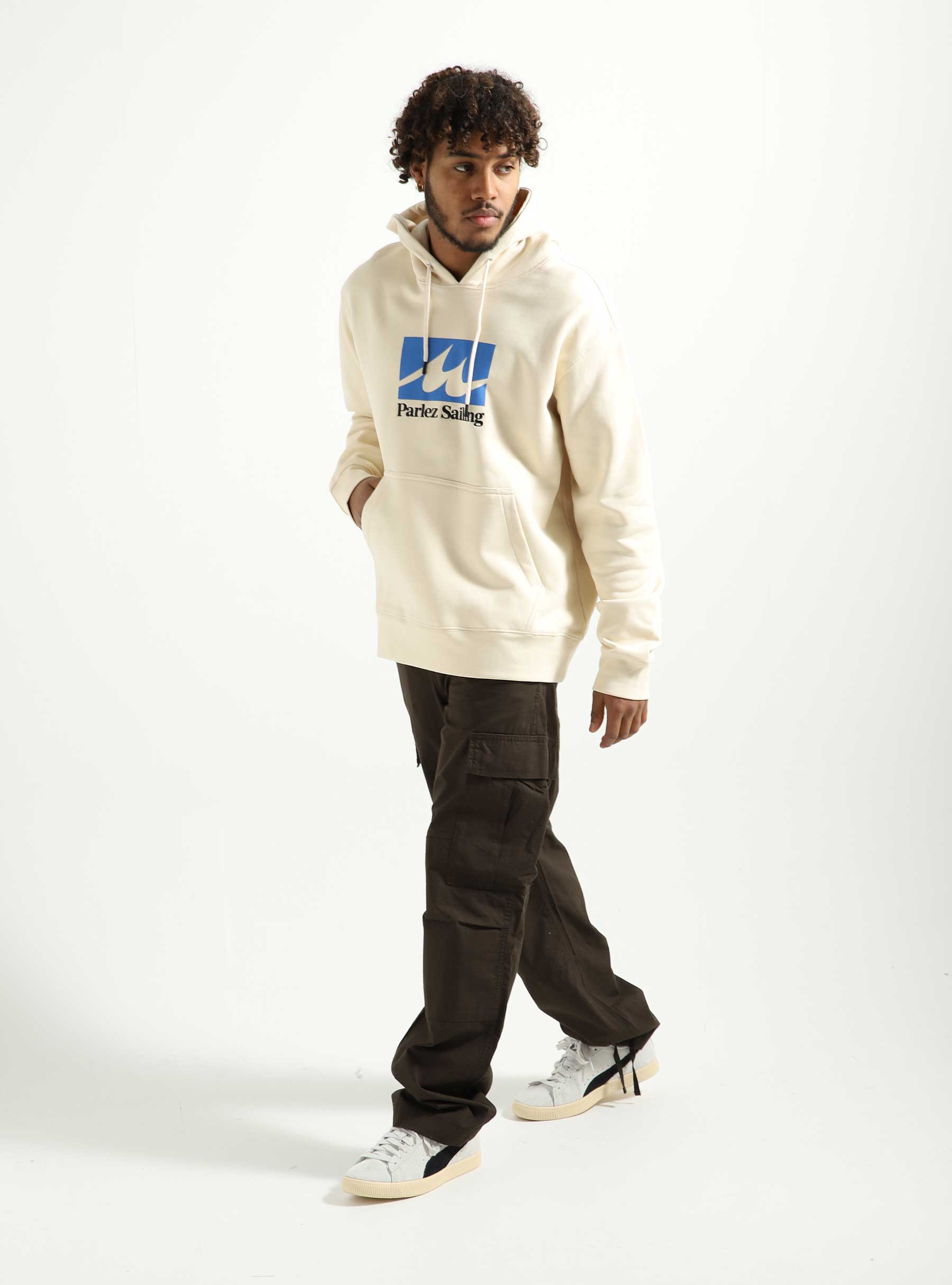 Parlez Lapstrake Hoodie Ecru parhw23027