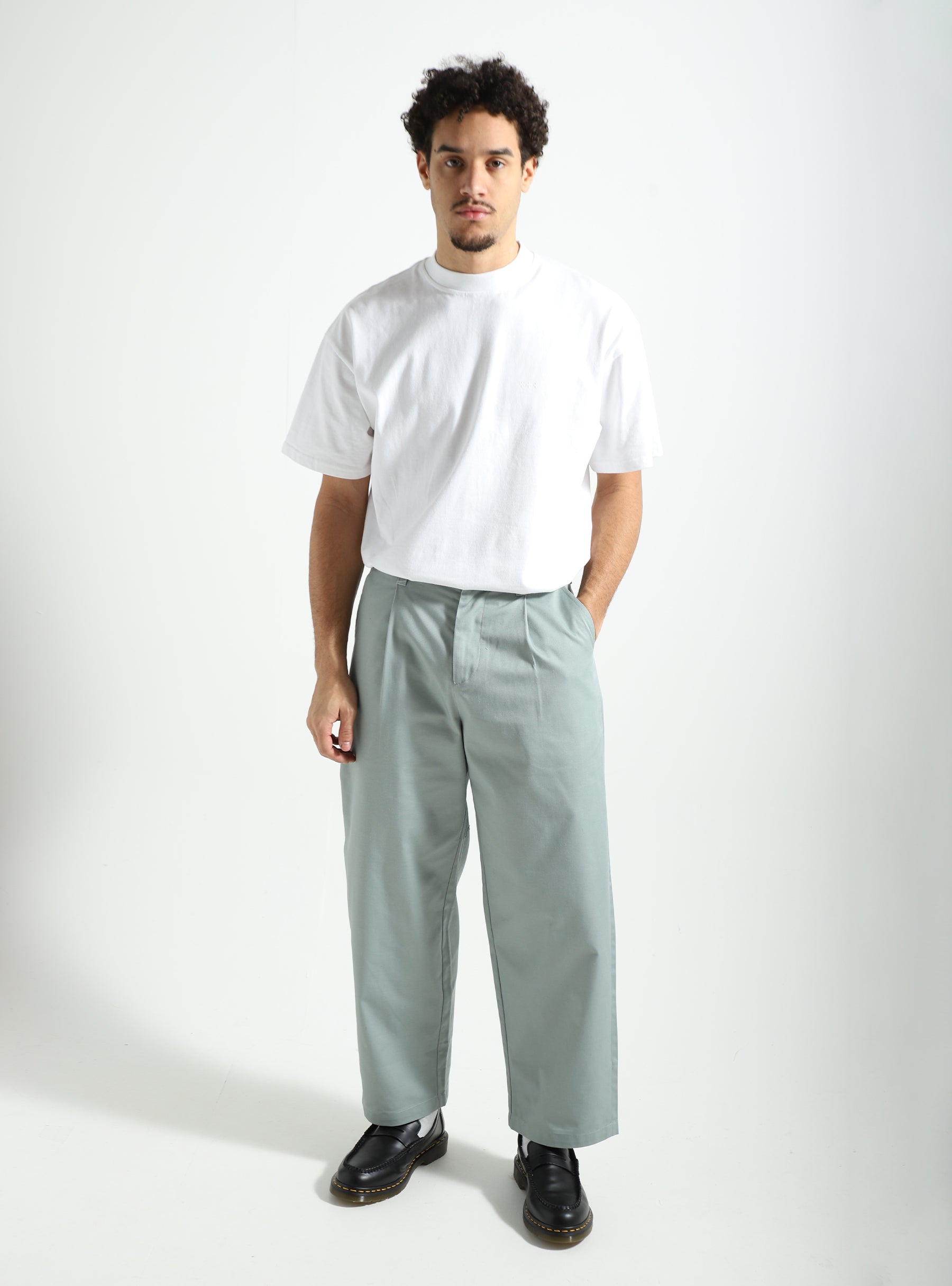 New Amsterdam Surf Association Reworked Trouser Aqua Grey 2401004002