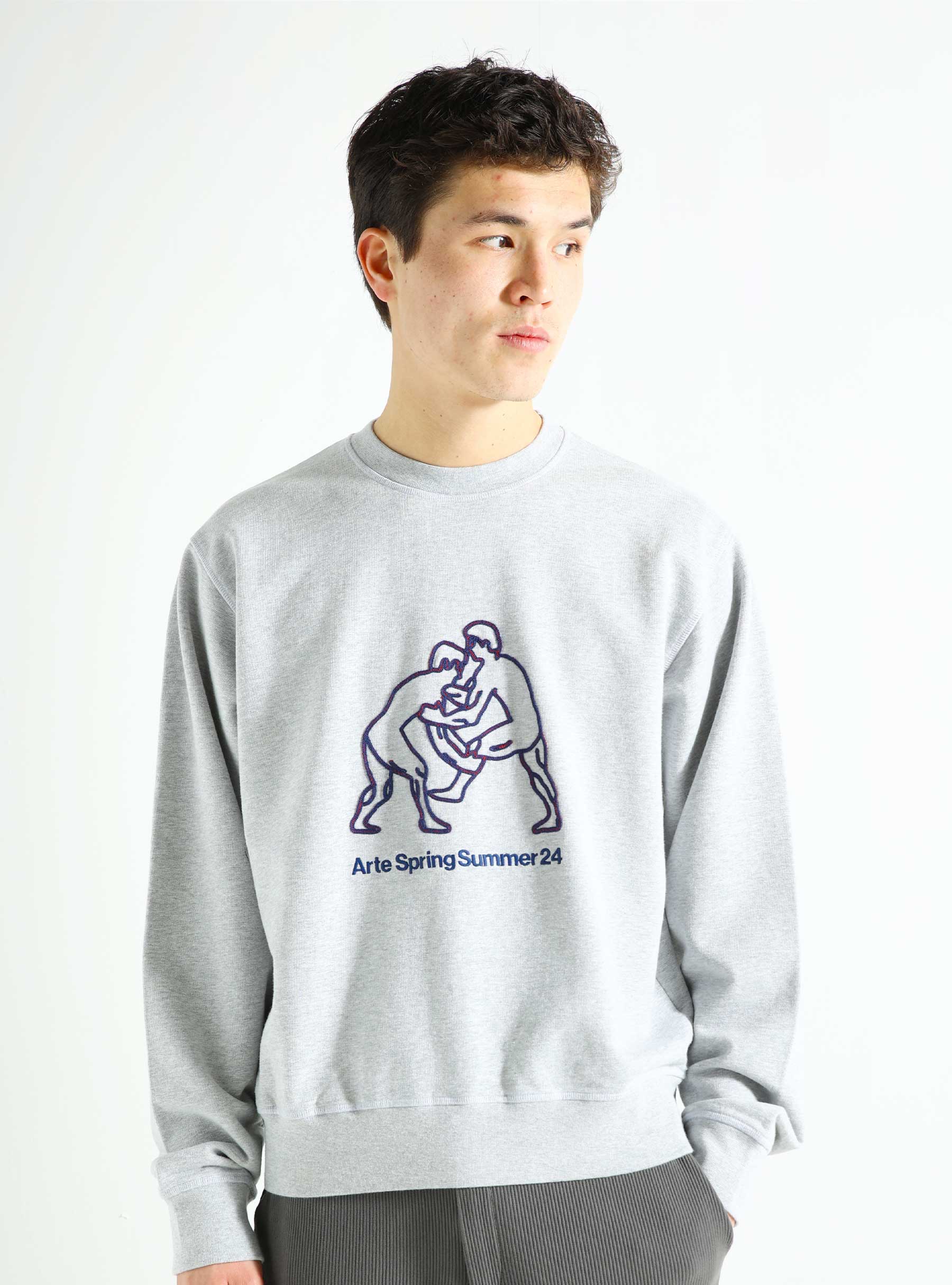 Arte Antwerp Carlos Fighters Crewneck Grey SS24-035C