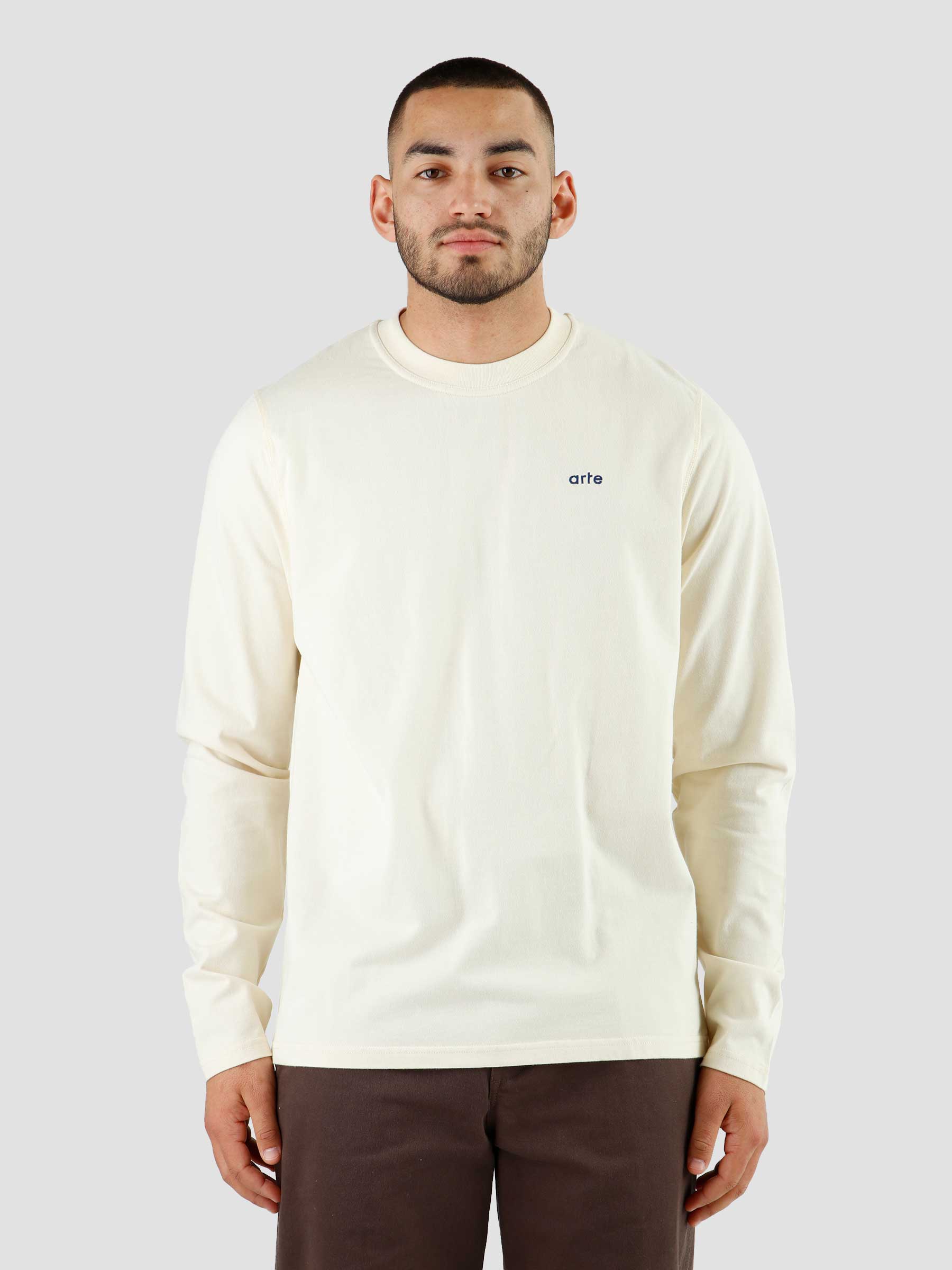 Arte Antwerp Lee Back Tag Longsleeve Cream AW22-156LS