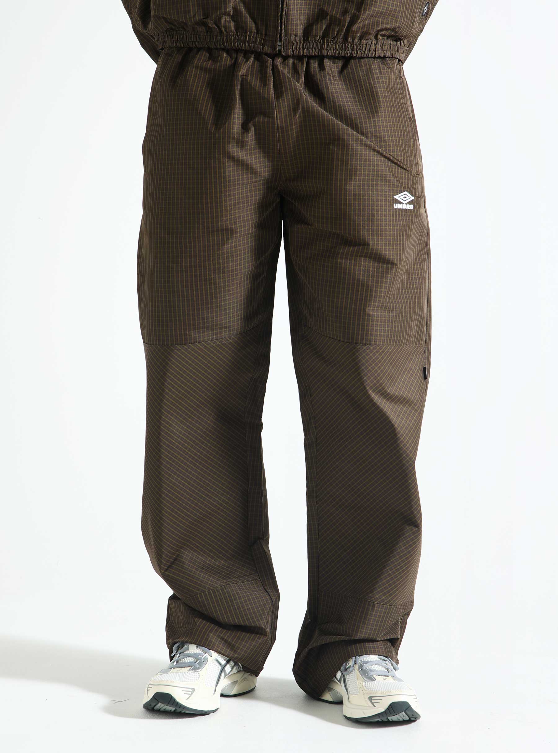 UMBRO Mini Check Double Knee Pants Check Brown UBMW0148FA102