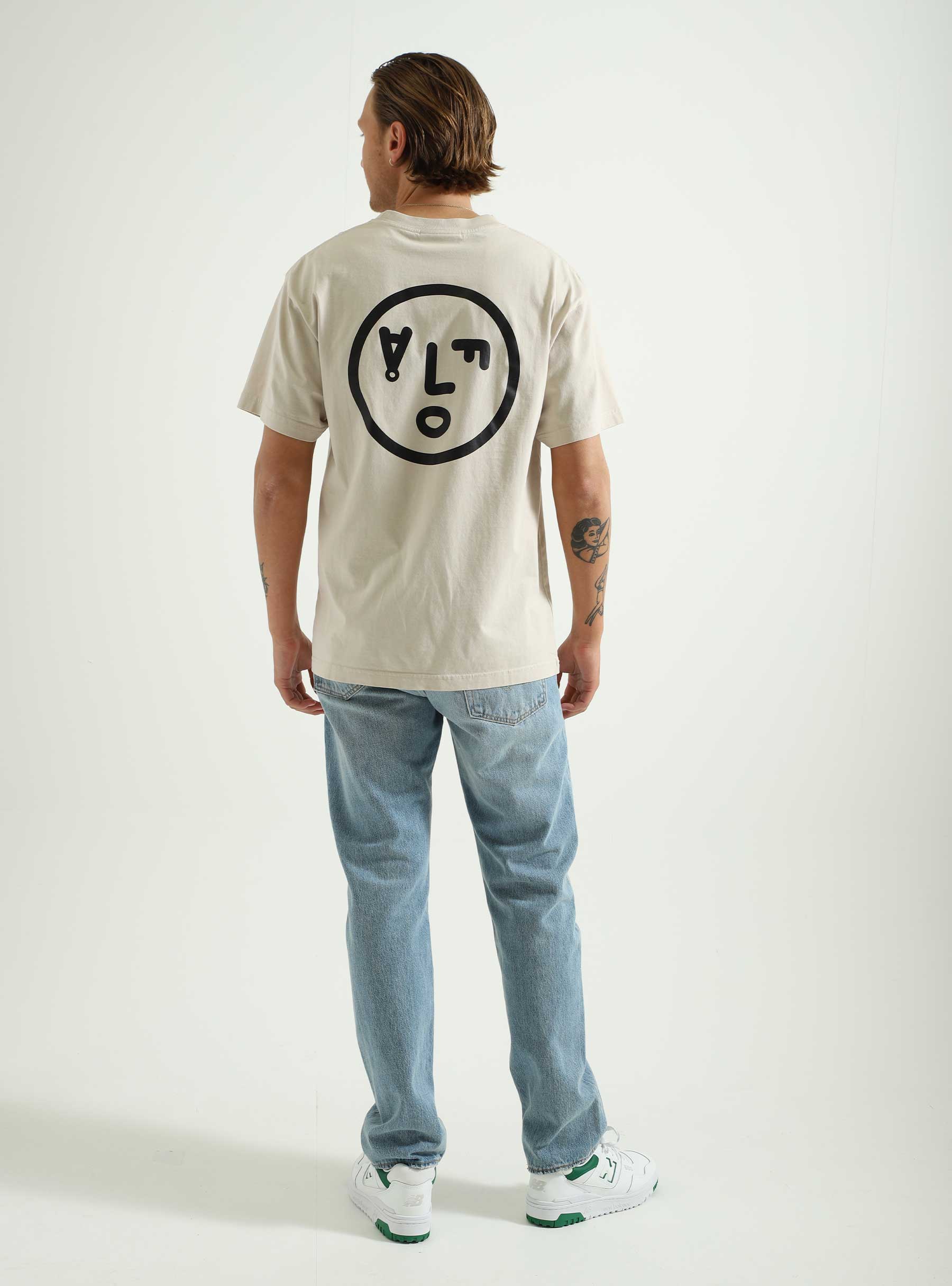 OLAF Face T-shirt Cement M140112