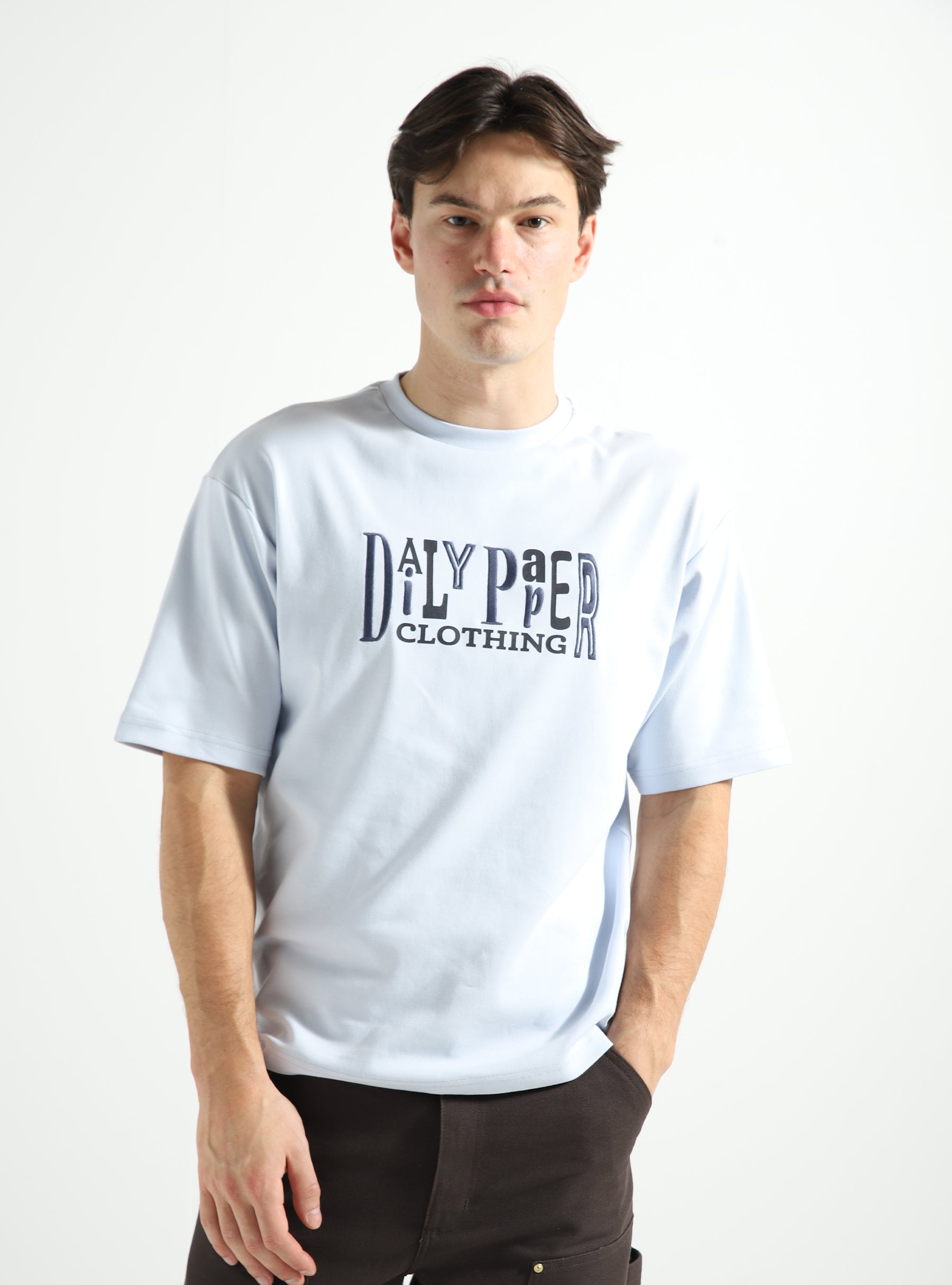 Daily Paper United Type Boxy SS T-Shirt Halogen Blue 2411104