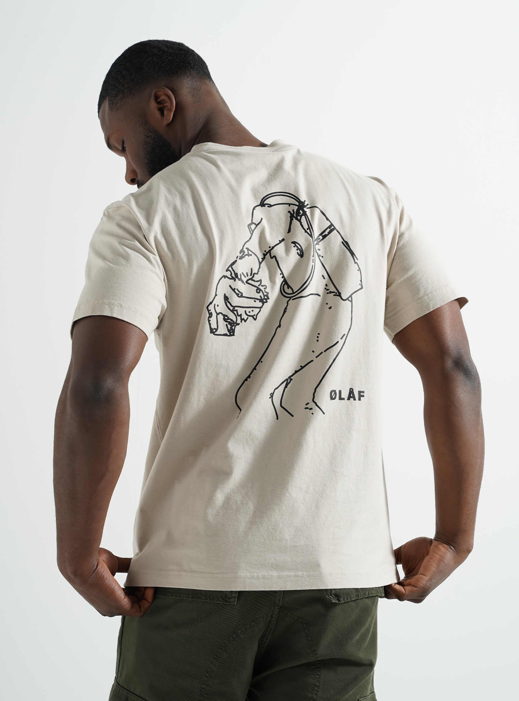 OLAF Diver T-shirt Khaki M160116