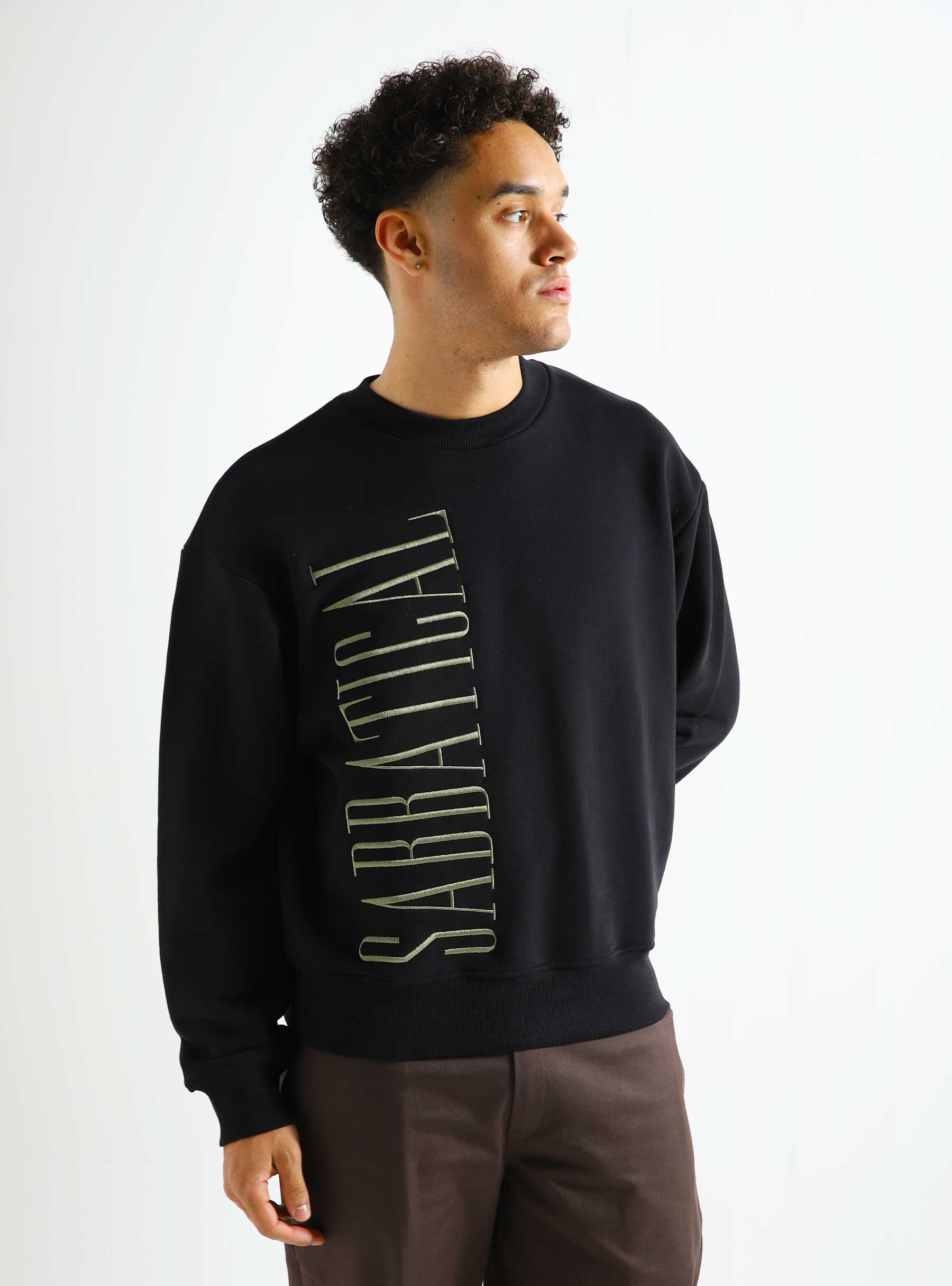 Sabbatical Sabbatical Logo Crewneck Black AW23-SAB5B