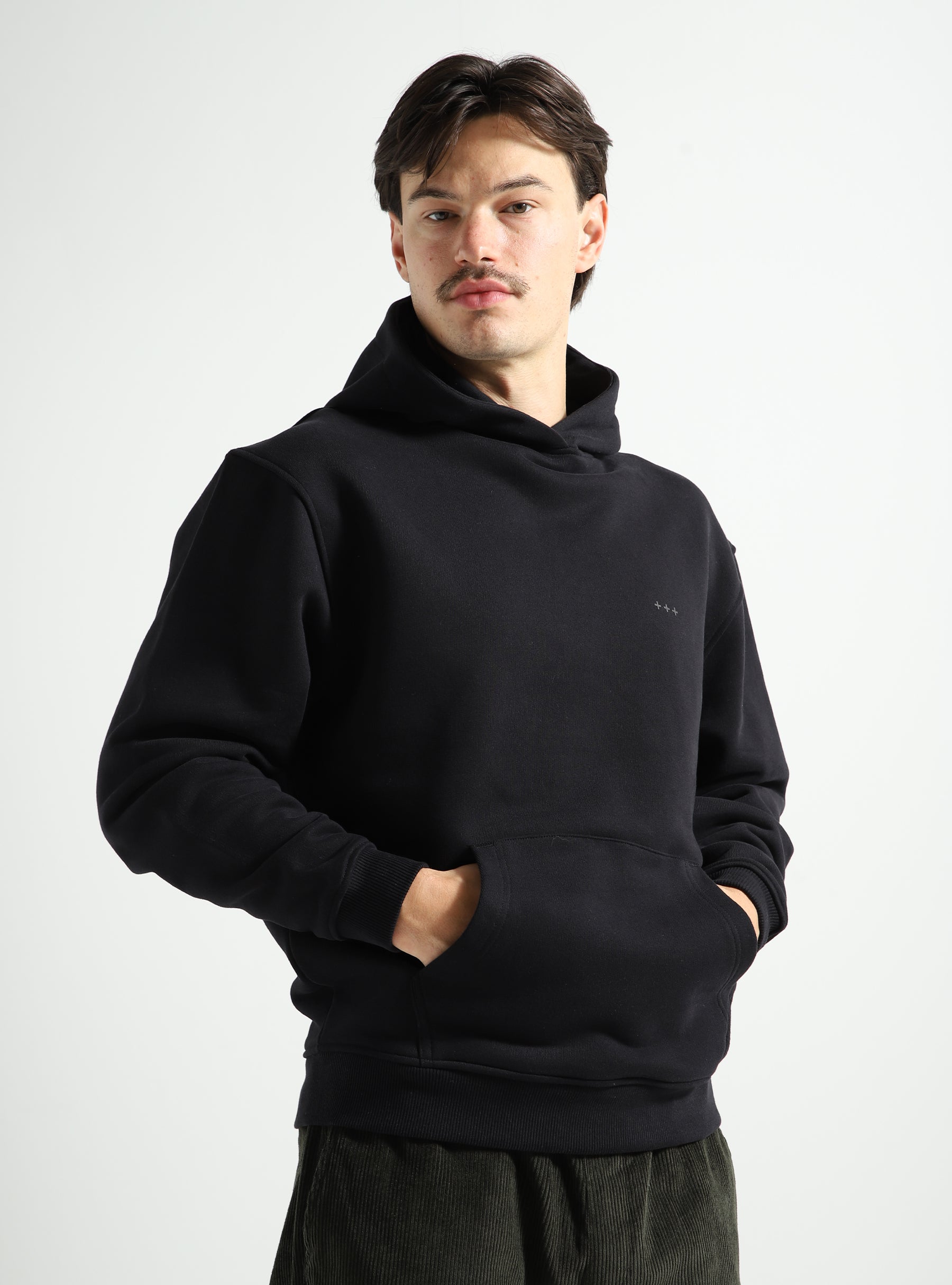 Quality Blanks QB935 Loose Hoodie Black